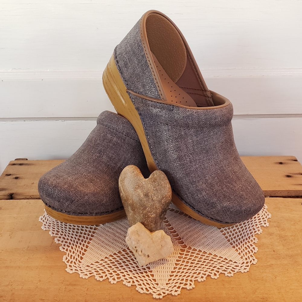 ⚘inQuire⚘AvaiLable!⚘Denim Dansko Pro Honey Clog Cottage Blue Burnished 38 39 40 - Picture 10 of 16